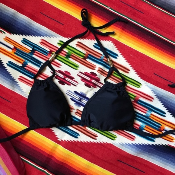 French Connection Triangle String Bikini Top - Picture 2 of 7